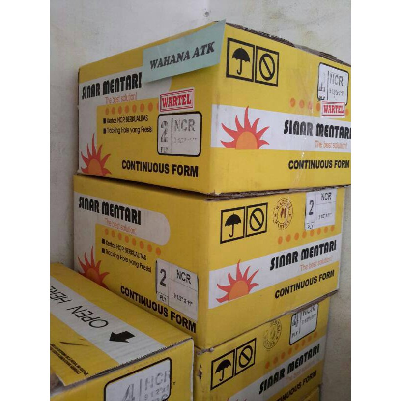 

Produk Eksklusif Continuous form sinar mentari ukuran wartel 9,5:2 x 11:2 2 ply Orisinil