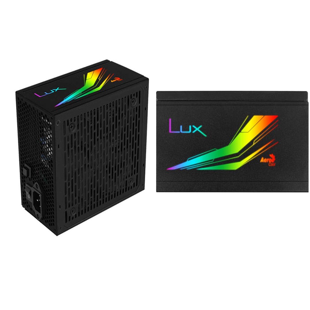 PSU Aerocool LUX RGB 550W - 550 Watt 80 PLUS Bronze Gaming PSU