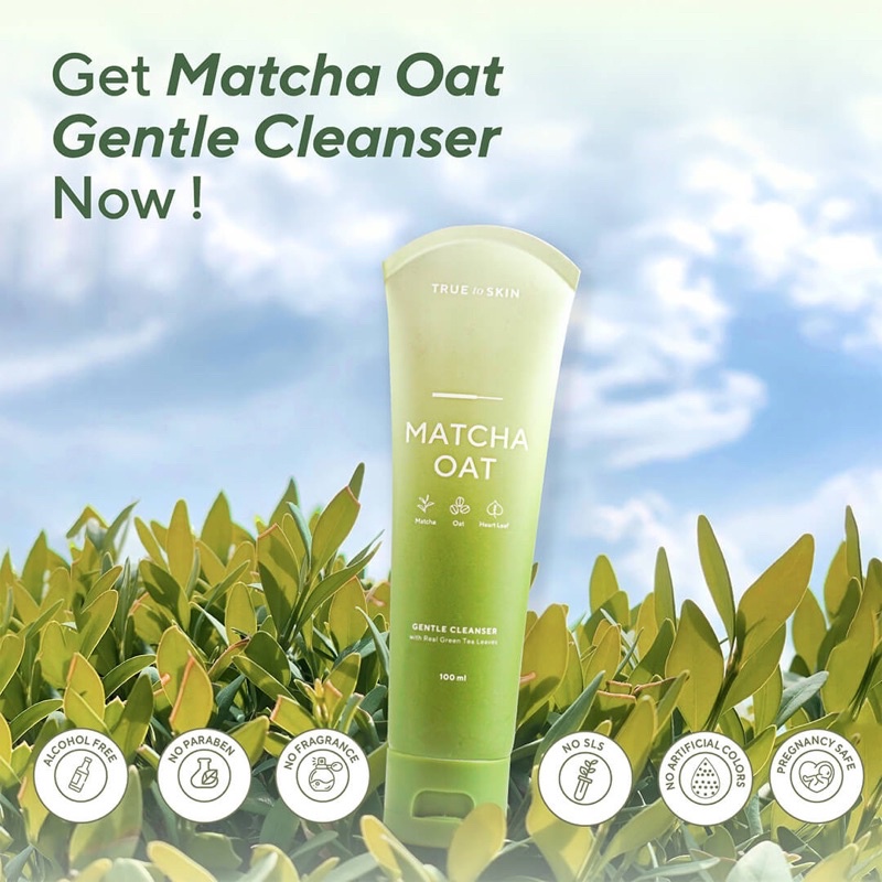 True To Skin Matcha Oat Gentle Cleanser