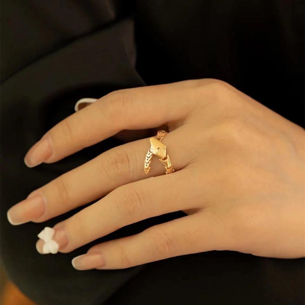 Mxbeauty Cincin Ular Untuk Wanita Fashion Pesta Minimalis Jari Telunjuk Rings Perhiasan Hadiah Hip Hop Adjustable Rings