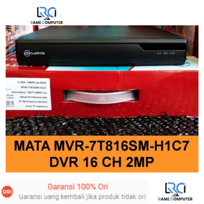 DVR MATA 16CH MVR-7T816SM-H1C7 2MP / 16 CH TURBO HD 1080P Lite