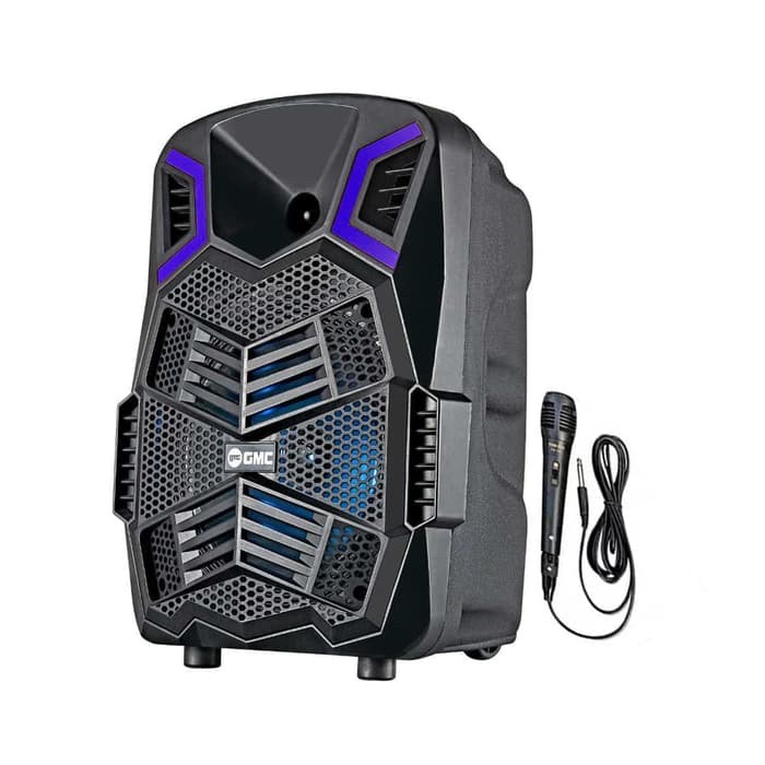 Speaker Gmc 897k 8 Inch Subwoofer Bluetooth Portable Free Mic Karaoke Shopee Indonesia