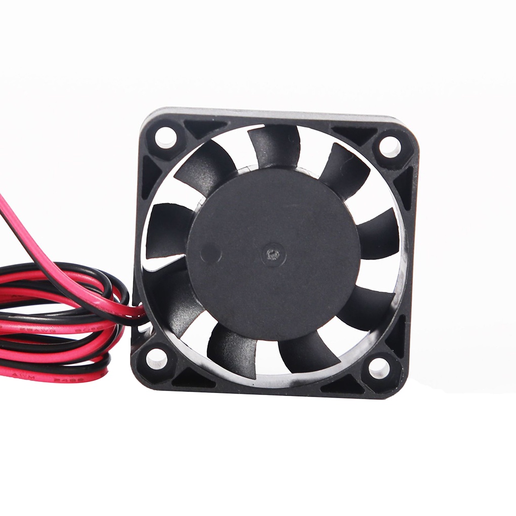 [huite]Ultra-quiet Small Heat Dissipation Cooling Fan Blower Extruder 3D Printer Turbine 2 Line Oil Bearing for 4010