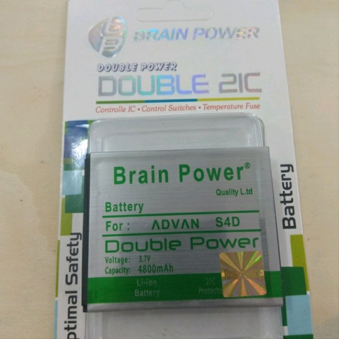 Double Power Battery Batere Batre Baterai Brain Power Advan S4D