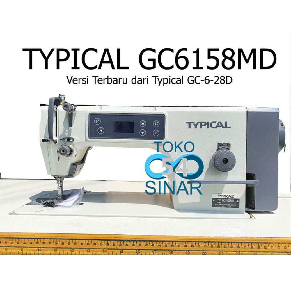 Typical GC 6158MD Mesin Jahit Servo Konveksi Highspeed 1 Jarum GC 6158 MD GC6158MD GC 628D
