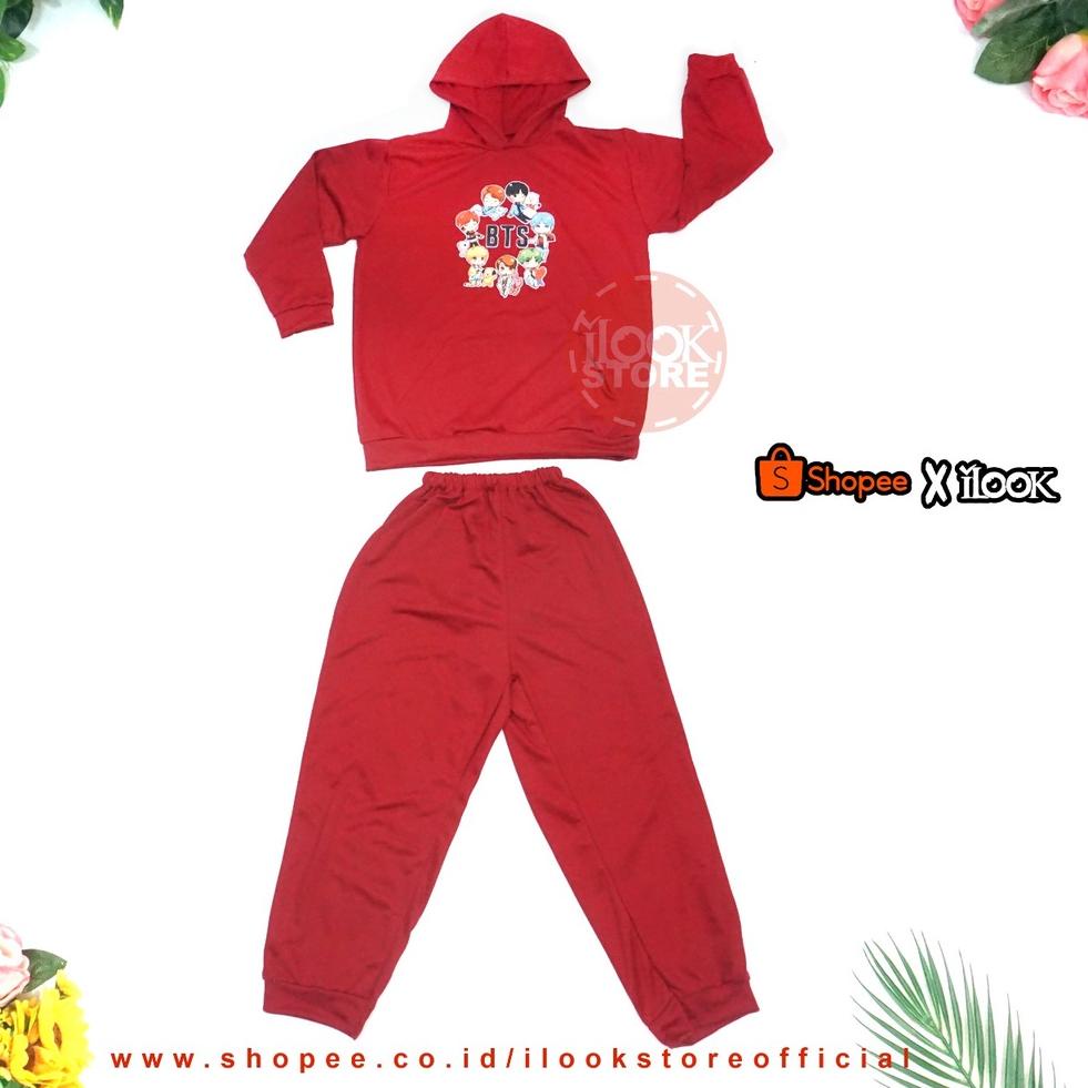 Sweater Anak Hoodie BTS | Sweater Anak Modern | Hoodie Anak BTS | Motif Kartun | Set BTS "PBM. 45361
