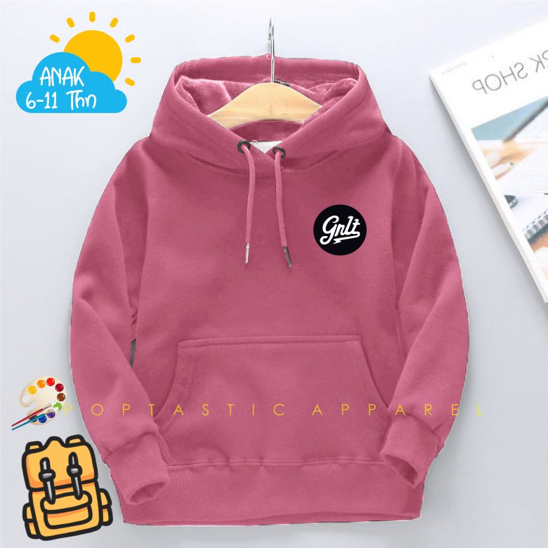 Sweater Hoodie ANAK Laki-laki Perempuan GREENLIGHT TEBAL LEMBUT dan NYAMAN