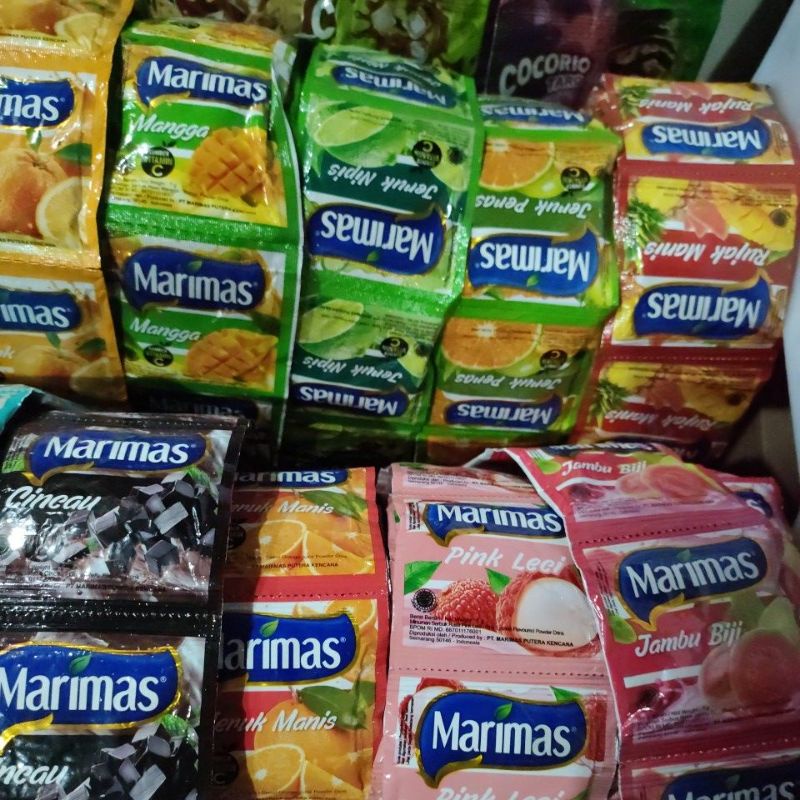 minuman serbuk instan rentengan teh sisri