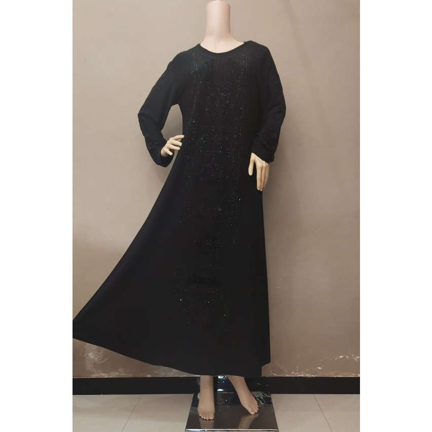 Gamis abaya Hitam Manik 7 Ranny size standart