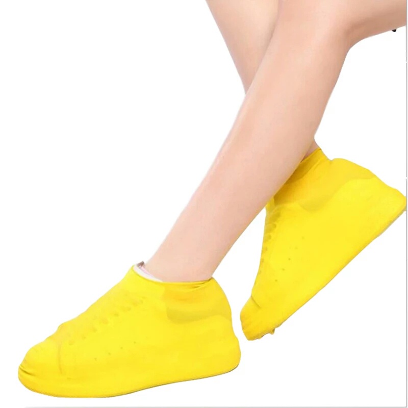 Cover Sepatu Karet Silicone Anti Air Sarung Pelindung Waterproof Silikon Shoes boots sendal kaki