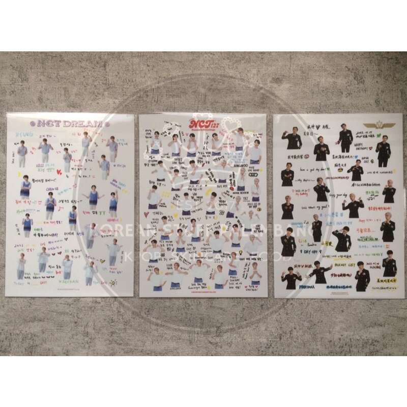 [READY STOCK] Sticker Season Greeting 2022 SG22 set NCT 127, NCT Dream & WayV