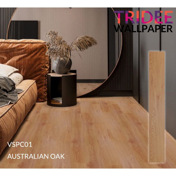 Lantai SPC Vinyl klik 4.0 MM Flooring | TRIDEE WALLPAPER