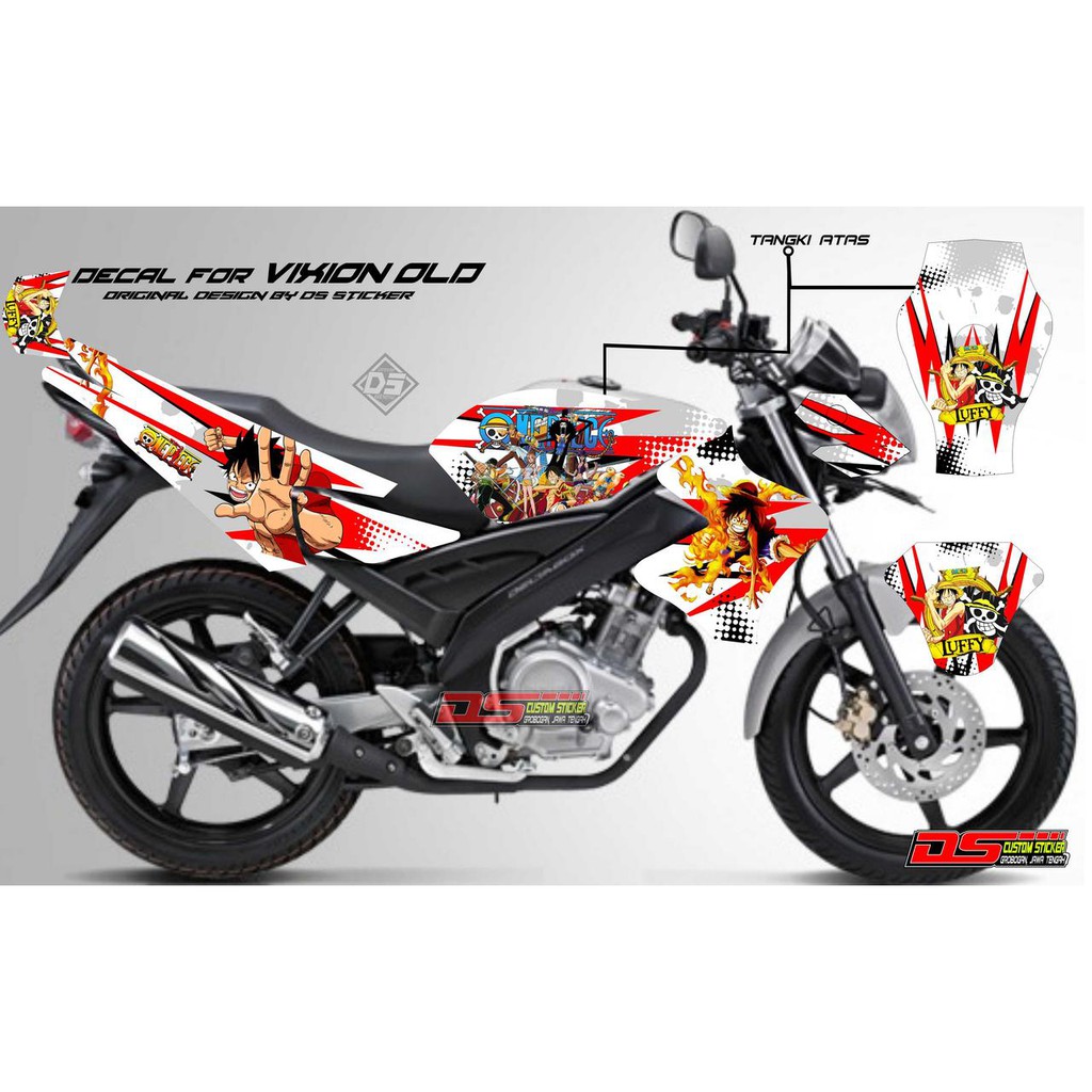 Striping Fullbody Decal Vixion Lama One Piece Shopee Indonesia
