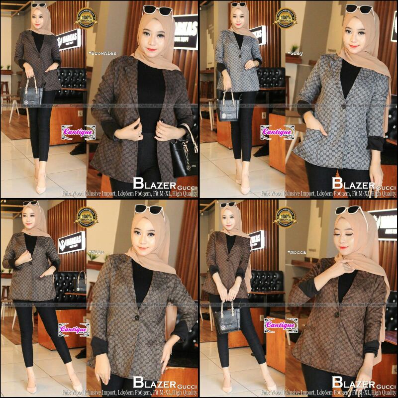 BLAZER GUCI BY CANTIQUE||WOOD EXCLUSIVE IMPORT LD 96 PB 63