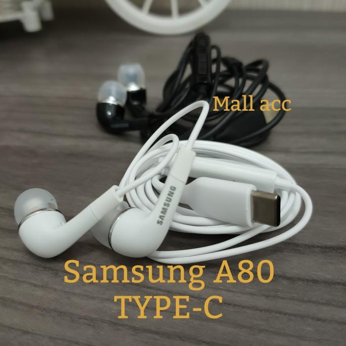 Headset Type-C Samsung A80 Original Handsfree Earphone 100%