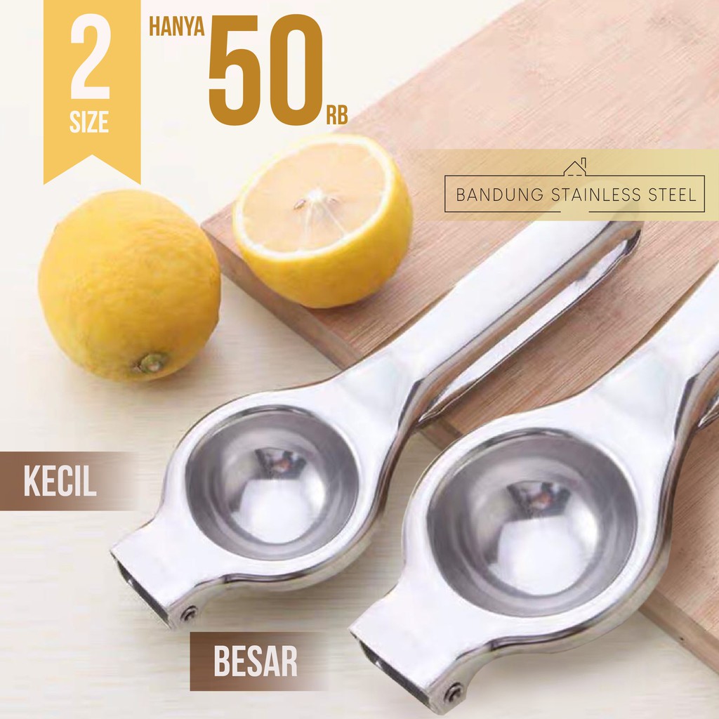 PROMO set ! Lemon Pressure Stainless Perasan Jeruk Stainles alat pemeras nipis manual lemon press