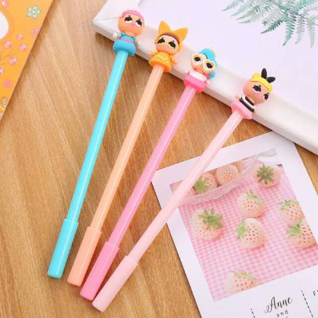 

Pulpen Karakter Pena Gel Tinta karakter princess lucu alat tulis