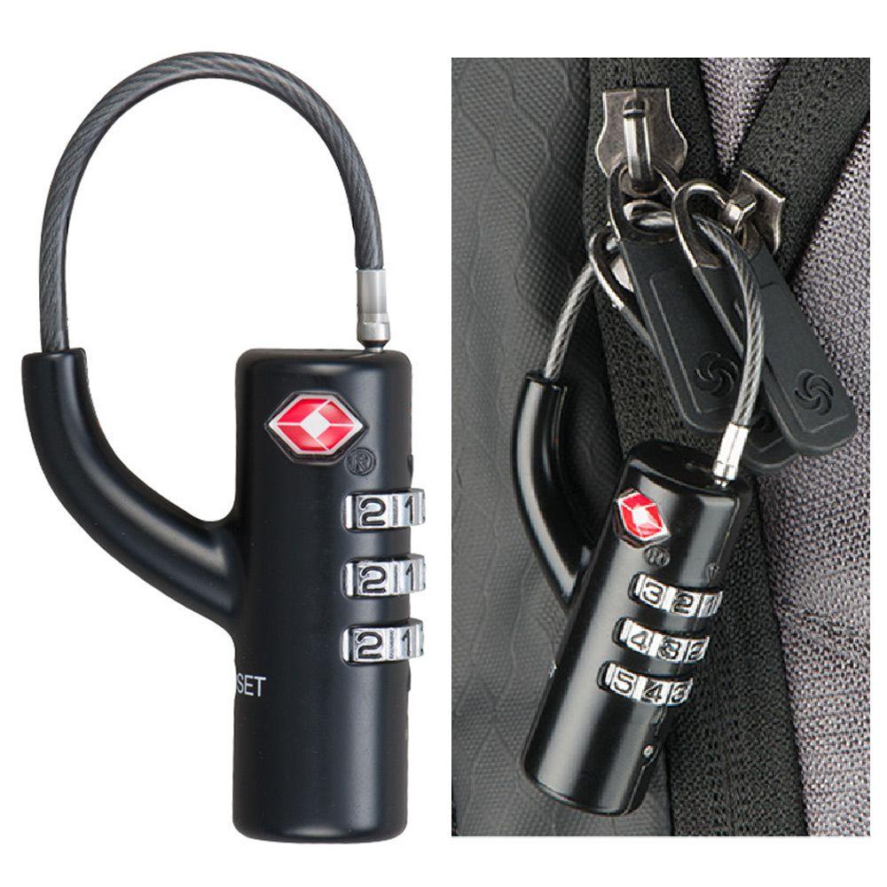 Suyo TSA Customs Lock Waterproof Portable Cable Luggage Lock Kunci Kombinasi