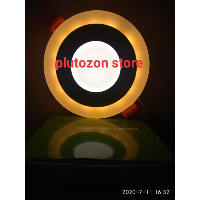 (24WATT) LAMPU DOWNLIGHT LED LAMPU PLAFON 2 WARNA LIST KUNING