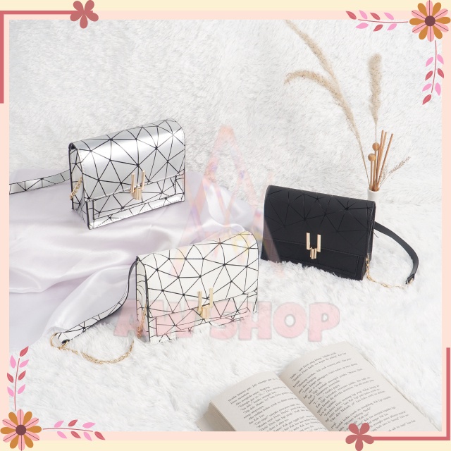 (Cod) Tas Selempang Prisma Pentagram Fashion Wanita Sling Bag Style Korea | Tas Prisma