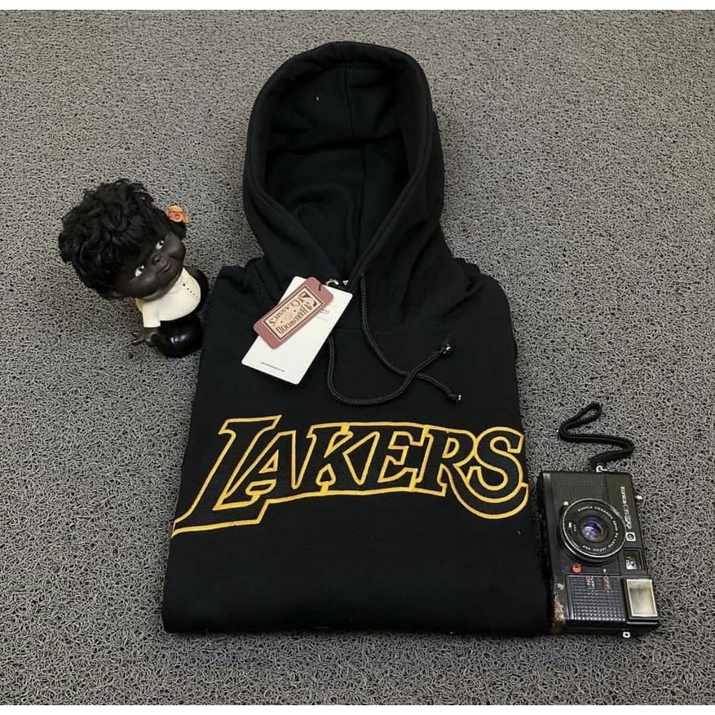 Sweater Hoodie NBA LA Lakers Fullbordir&amp;Fulltag Original Premium