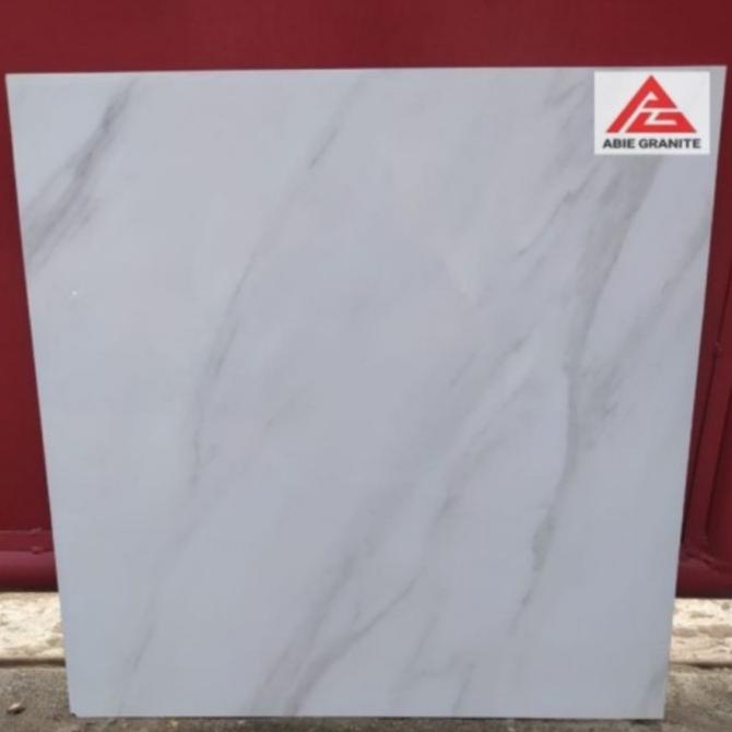 GRANIT granit motif putih 80x80 Grigio carara