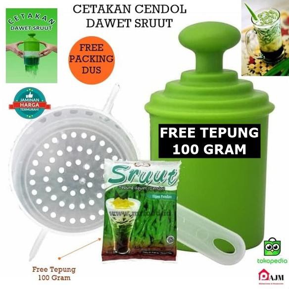Open Ds] Cetakan Cendol Sruut/Dawet Free Tepung Cendol Sruut