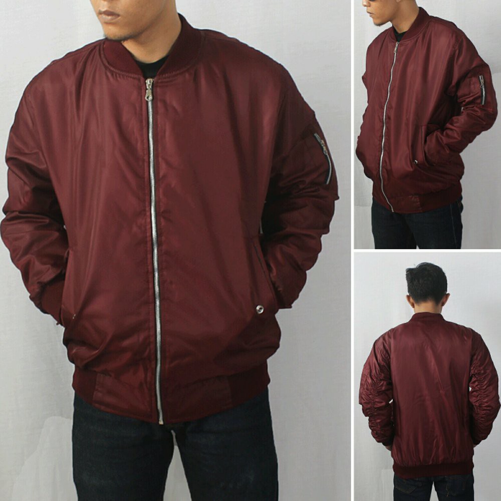 TERKEREN Jaket Pilot Pria Jaket Bomber Pria Jaket Kekinian