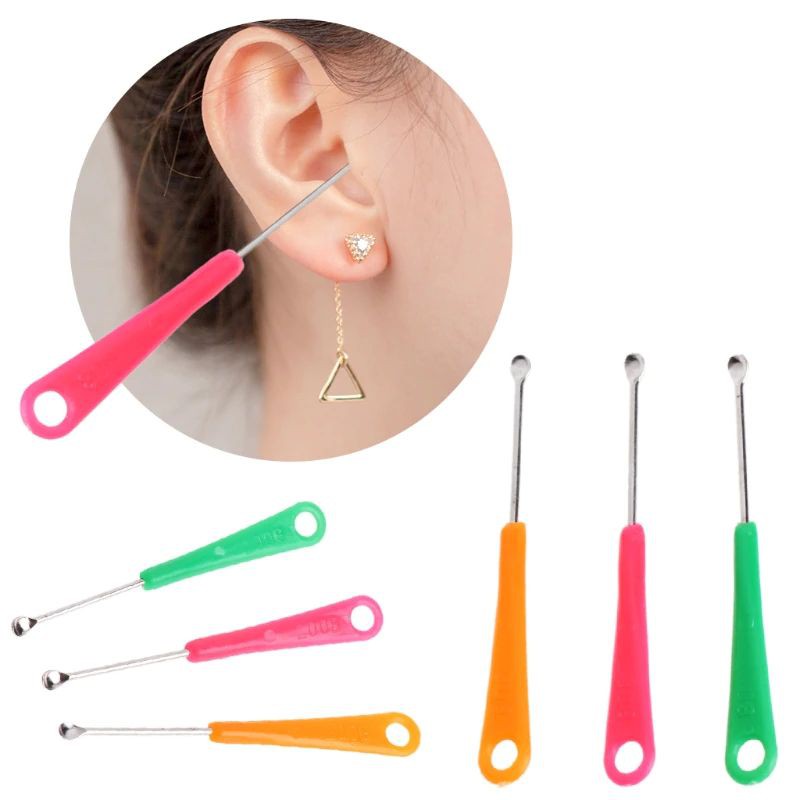 Korek Kuping Telinga Manual Ear Pick Kuku Besi Stainless Steel earpick