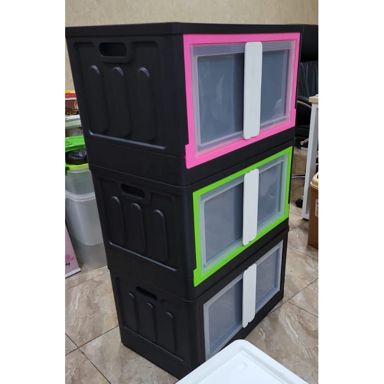 Lemari Box Lipat Container Lipat Storage Box Lipat Folding Container Box Tempat Baju