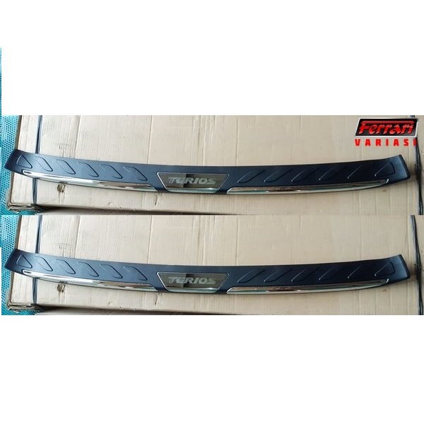 Sill plate belakang mobil terios 2018 inject ferrari variasi