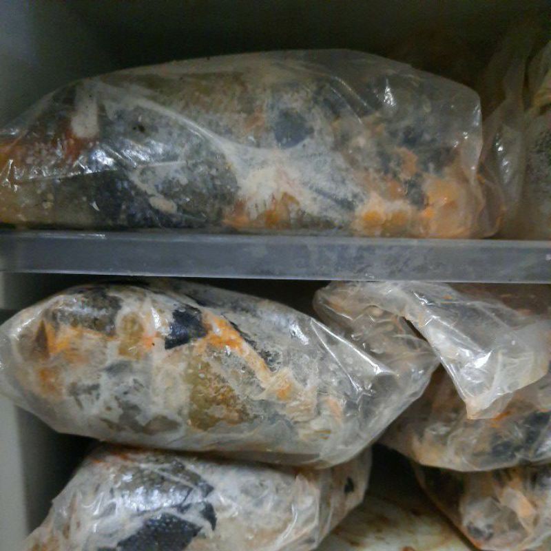 

kulit salmon mentah