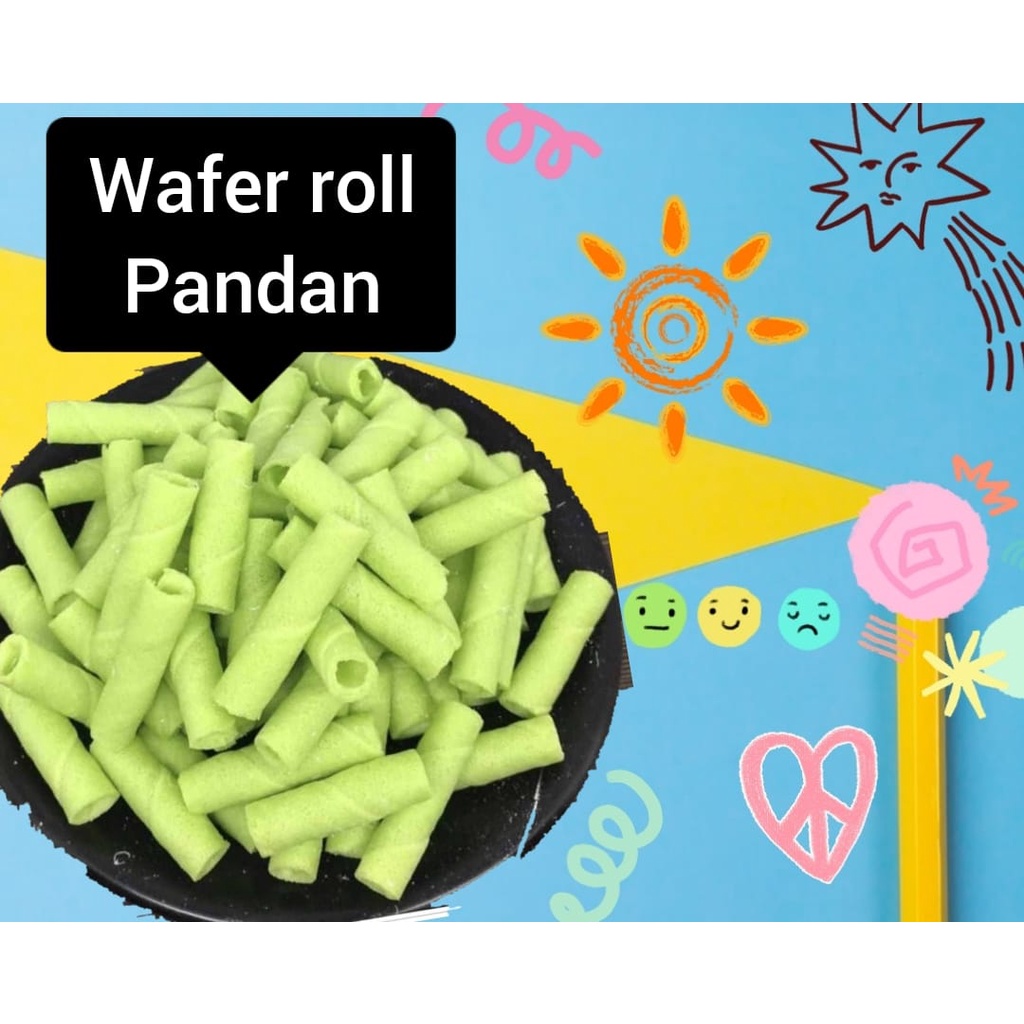 

TERLARIS WAFER ROLL PANDAN 250GRAM TERMURAH / WAFER ROLL BARCELONA