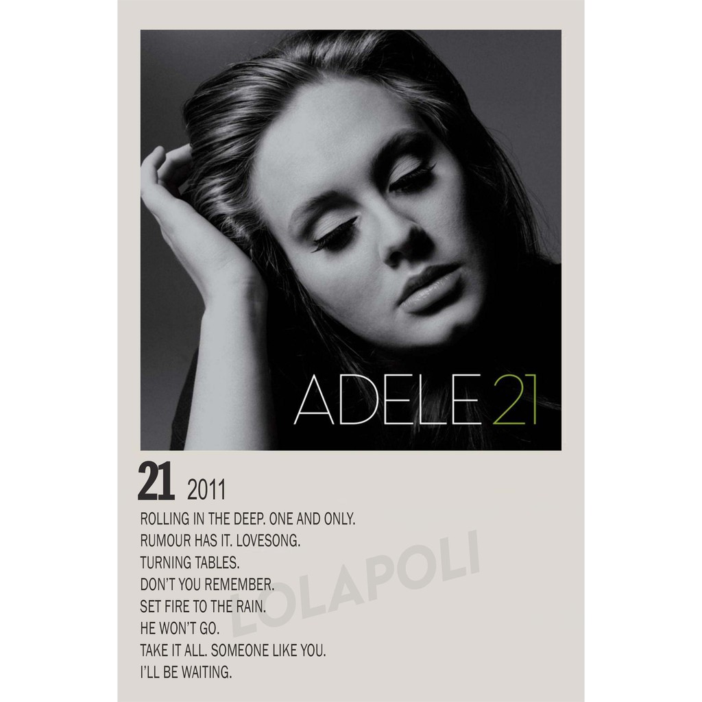 Poster Cover Album 21 - Adele