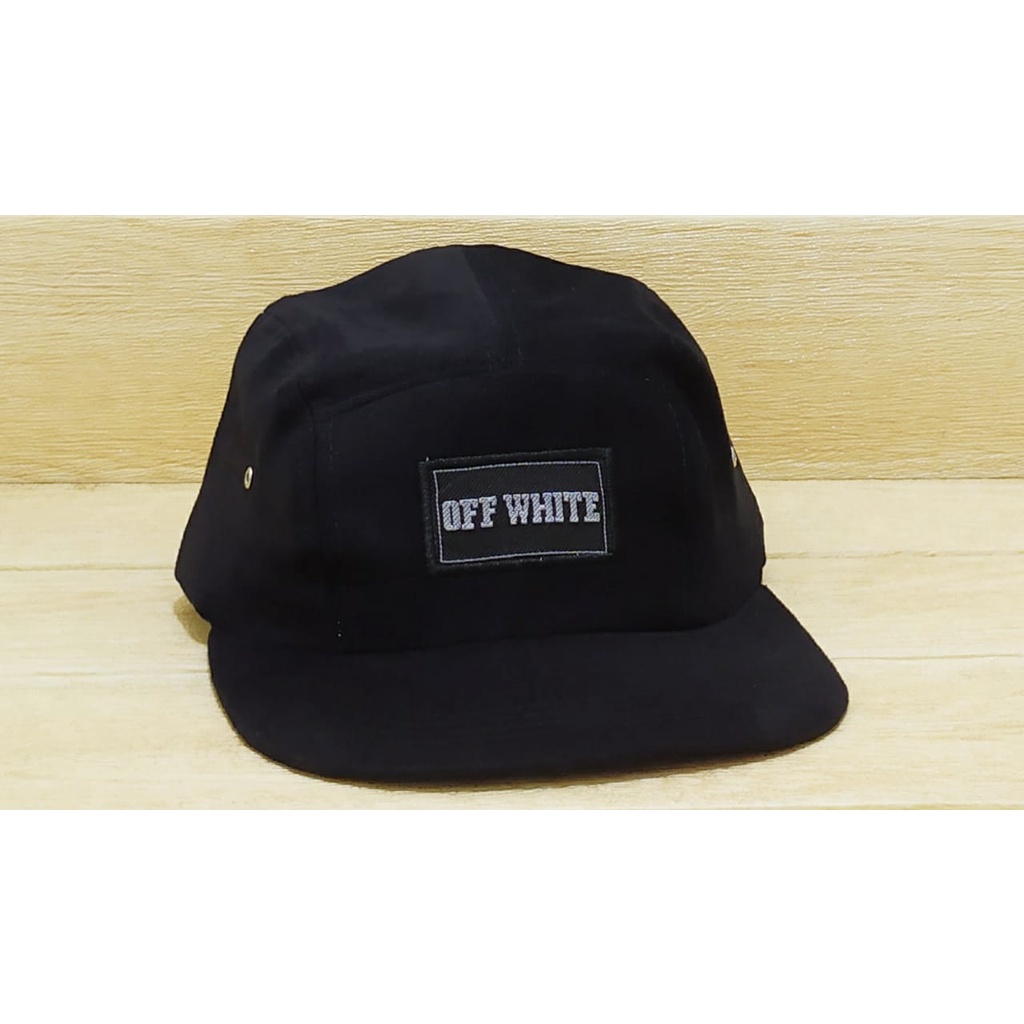 [COD]Topi Snapback Bordir WHITE Lima Panel New Model/Topi Hip-Hop/Topi Distro Keren