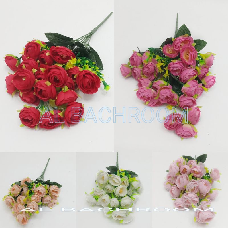 BUNGA PEONY HIAS DEKORASI PESTA ARTIFICIAL K27 9X3 B8350