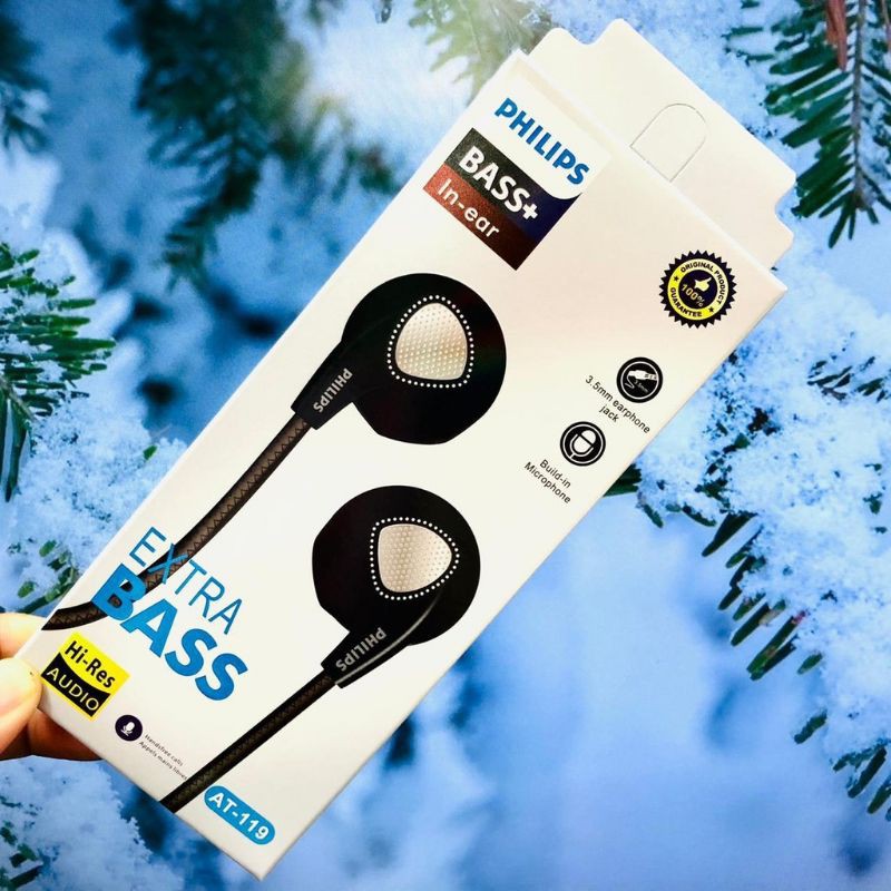 Headset Philips AT119 Handsfree Hansfree Philips AT119 Earphone Philips AT-119 Bass