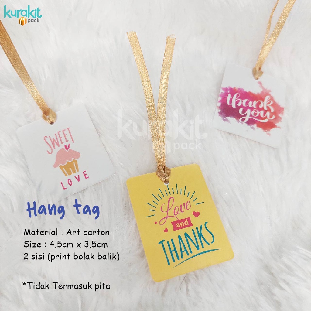 

Hang Tag Thank You, Hang Tag Terima Kasih, Ucapan Terima Kasih