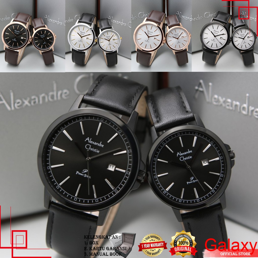 ALEXANDER CHRISTIE COUPLE ORIGINAL JAM TANGAN ALEXANDRE CHRISTIE COUPLE JAM ALEXANDER CRISTIE 1014