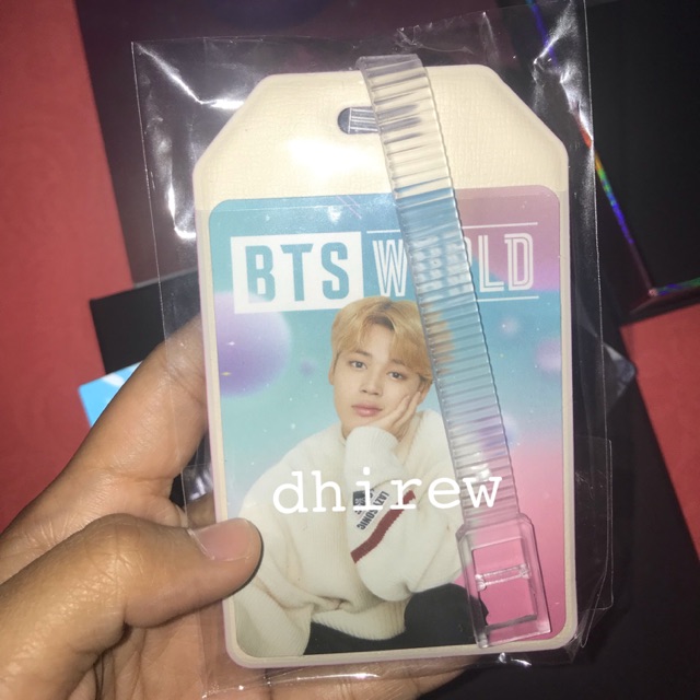 BTS WORLD JIMIN NAMETAG LUGGAGE TAG OFFICIAL