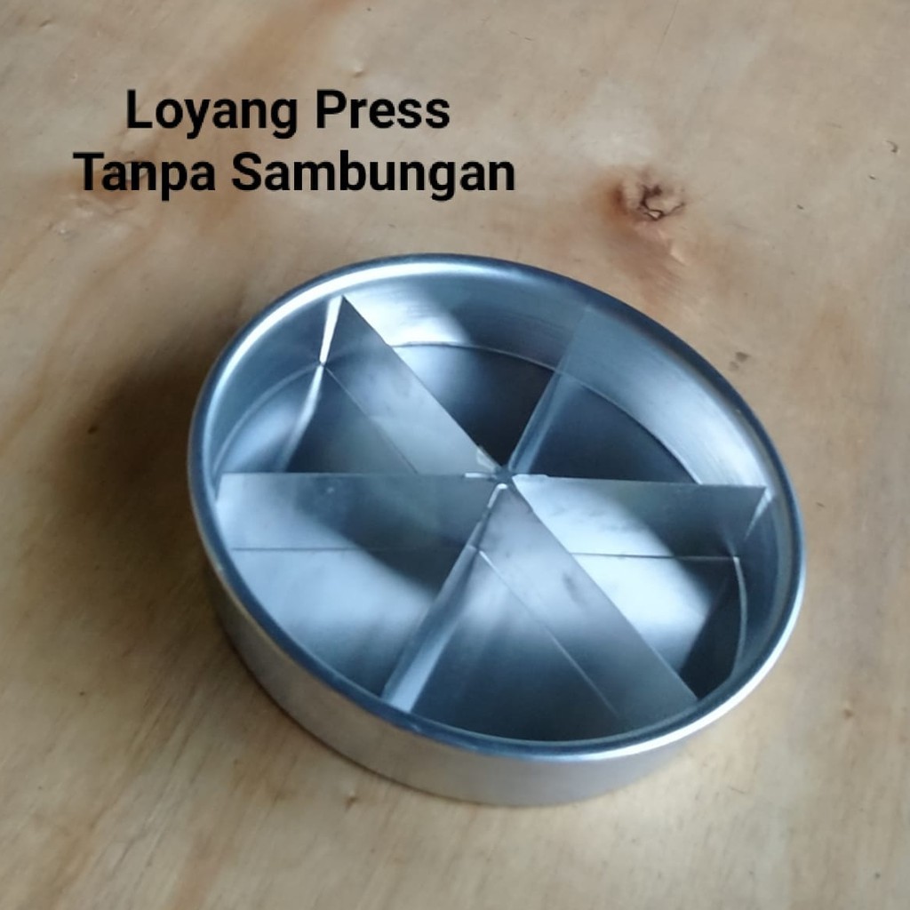 Loyang Sekat Press Bulat Premium Tanpa Sambungan Diameter 20cm