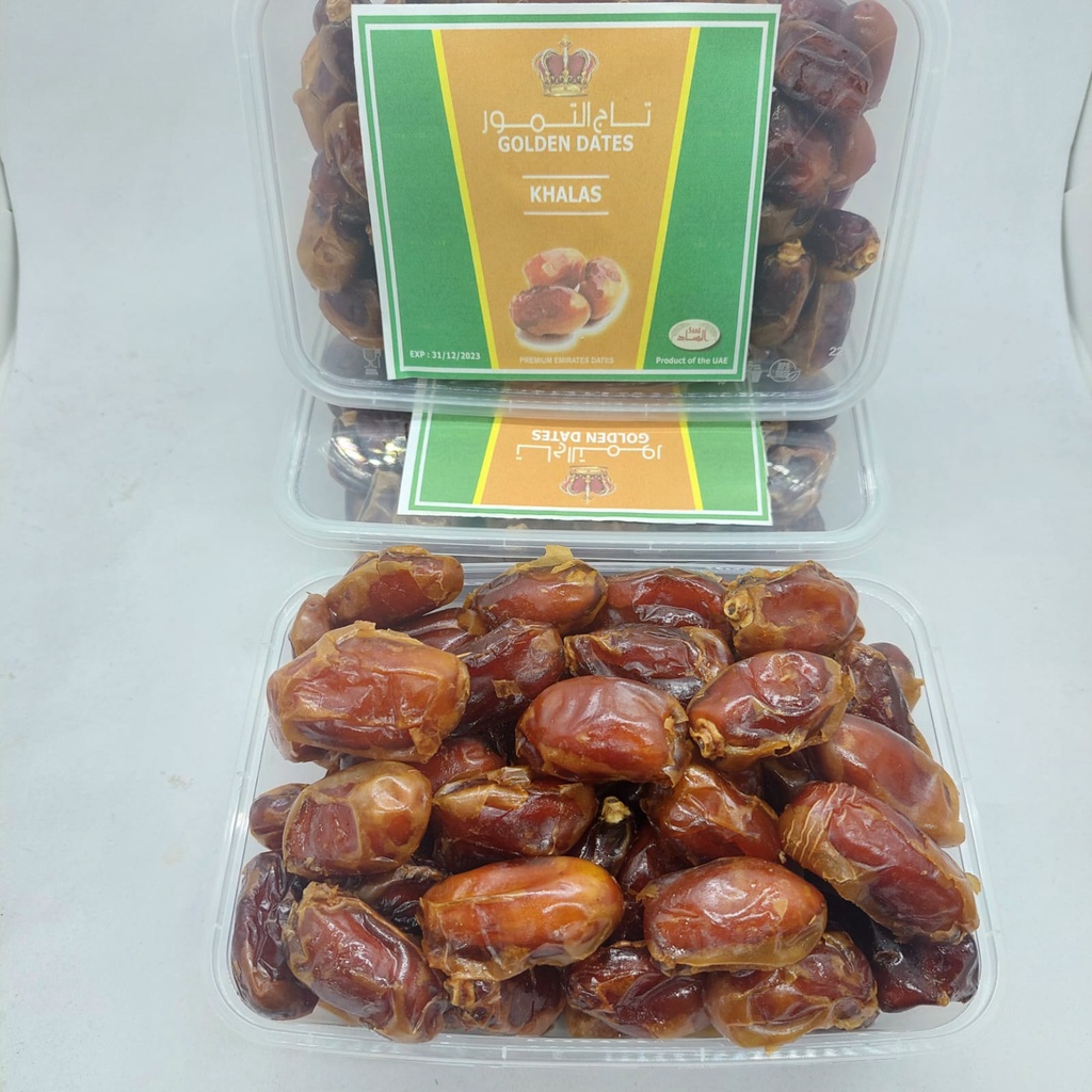 Kurma date khalas curah 500GR [KEMASAN BOX MIKA]