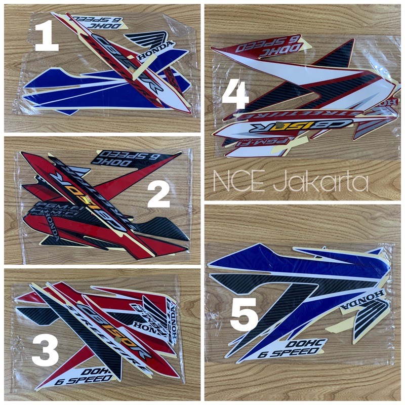 STIKER STRIPING HONDA CB 150 R TAHUN 2014