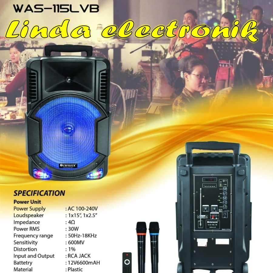 speaker portable naiwa aiwa 115lvb naiwa aiwa 115 lvb 15 inch