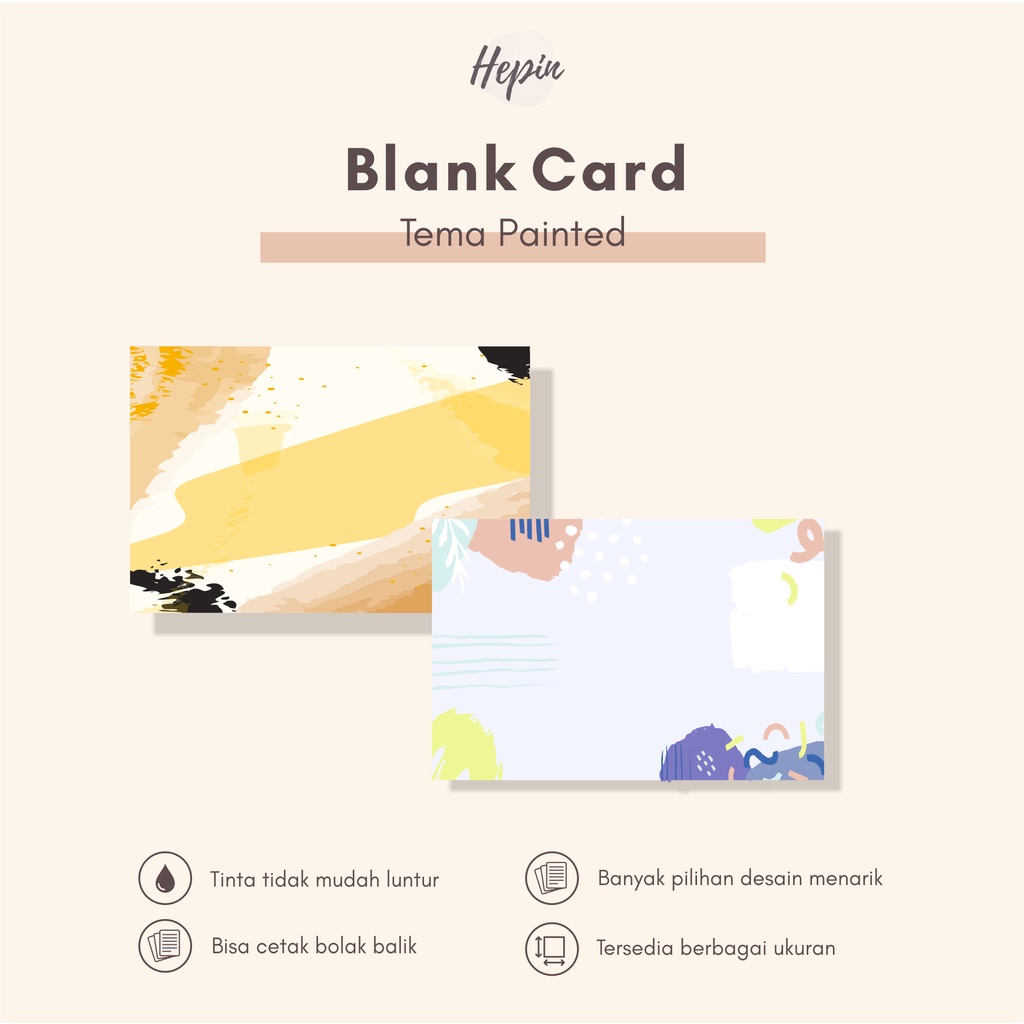 

cetak blank card tema PAINTED