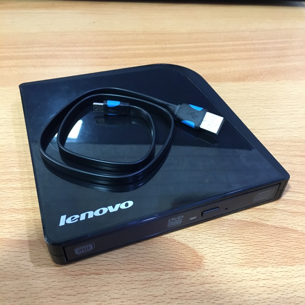 Jual External DVD Burner Lenovo Portable CD ROM Drive PC Shopee Indonesia