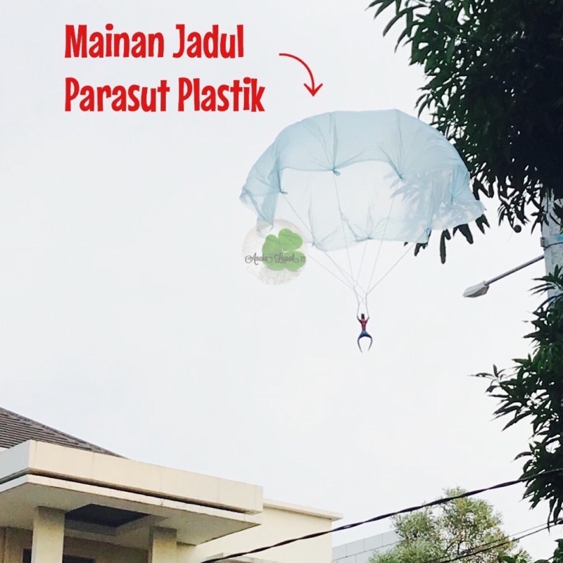 mainan perasut ukuran besar / parasut terbang / mainan jadul / mainan tradisional / mainan anak murah