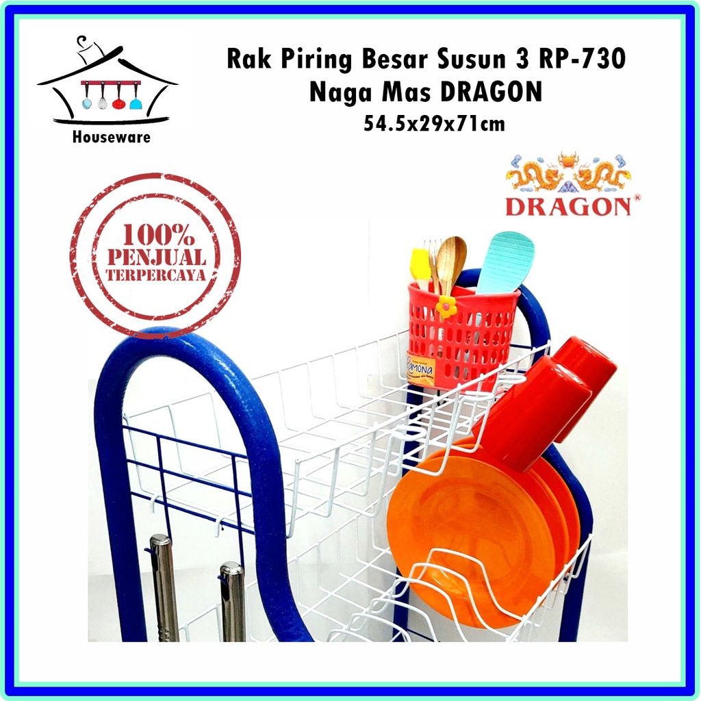 Rak Piring Susun Besar RP730 Ssn 3 Naga Mas