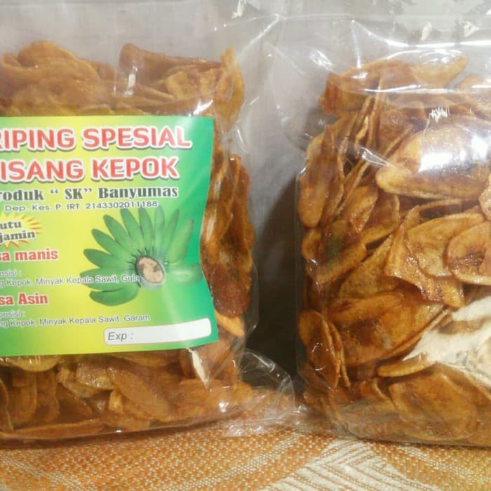 kripik pisang kepok asli