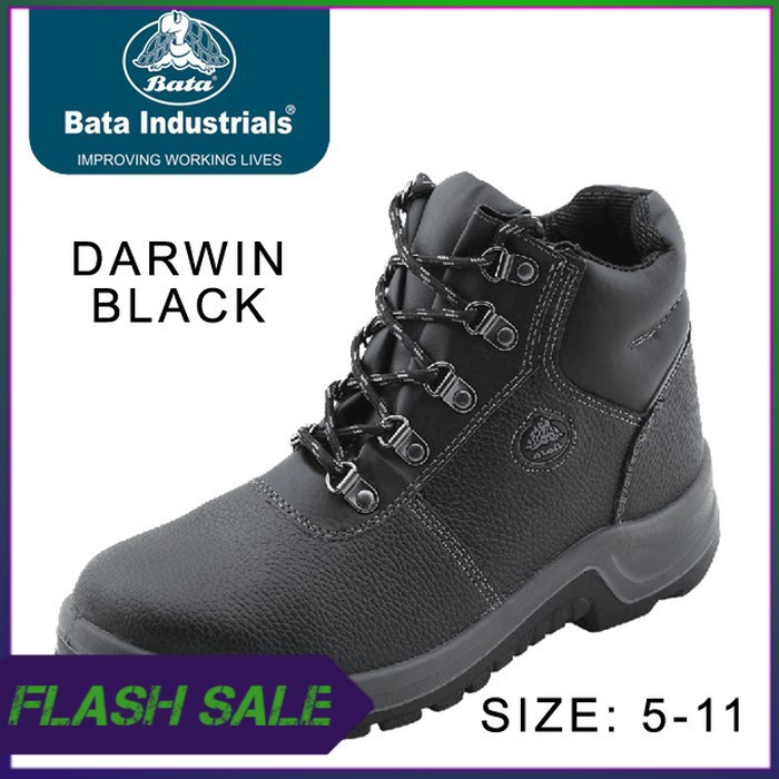 Sepatu Safety Shoes Bata Darwin Black